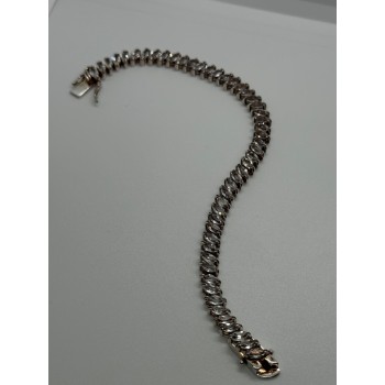 925 STERLING SILVER TOURMALINES BRACELET