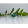 925 Sterling Silver Green CZ Ring Size 8