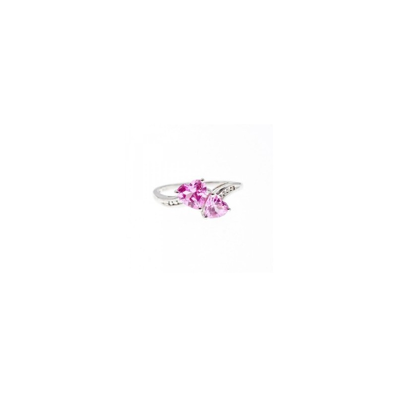 925 Sterling Silver Pink Topaz 