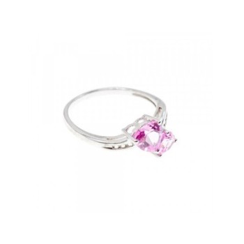 925 Sterling Silver Pink Topaz 