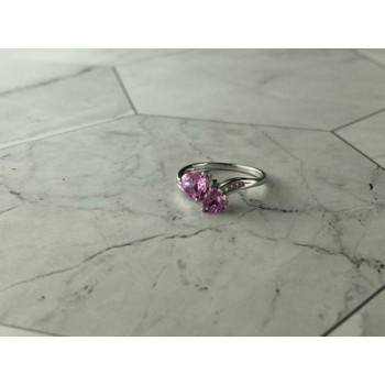 925 Sterling Silver Pink Topaz 