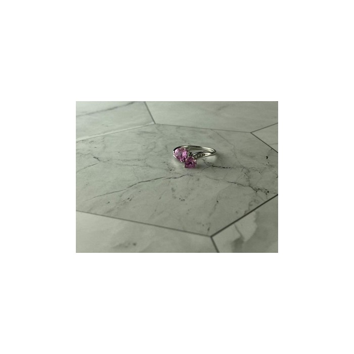 925 Sterling Silver Pink Topaz 