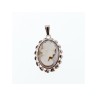 925 Sterling Silver Shell Cameo Pendant