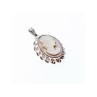 925 Sterling Silver Shell Cameo Pendant