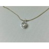 925 Sterling Silver CZ Chain with Pendant 925 Italy