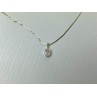 925 Sterling Silver CZ Chain with Pendant 925 Italy