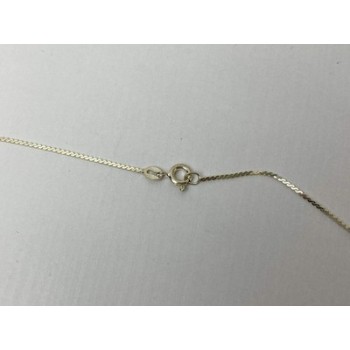 925 Sterling Silver CZ Chain with Pendant 925 Italy