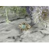 925 Sterling Silver Turquoise Ring Size 9.5