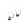 14K WHITE GOLD PEARLS & DIAMONDS EARRINGS