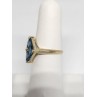 10K YELLOW GOLD & TOPAZ RING  SIZE 5