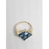 10K YELLOW GOLD & TOPAZ RING  SIZE 5
