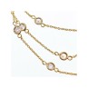 925 STERLING SILVER GOLD PLATED CZ NECKLACE