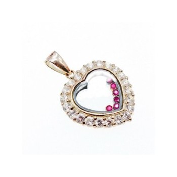 925 Sterling Silver Pink Spinel & CZ 
