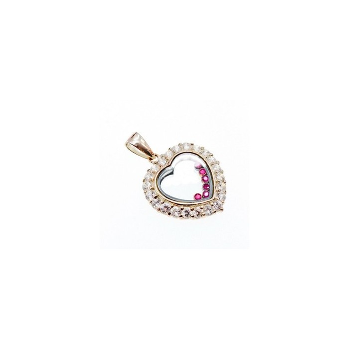 925 Sterling Silver Pink Spinel & CZ 