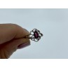 925 Sterling Silver Almandine Ring Size 5.5
