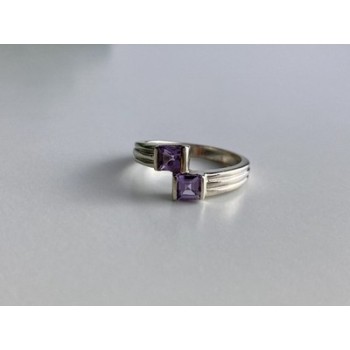 925 Sterling Silver Iolite Ring Size 7