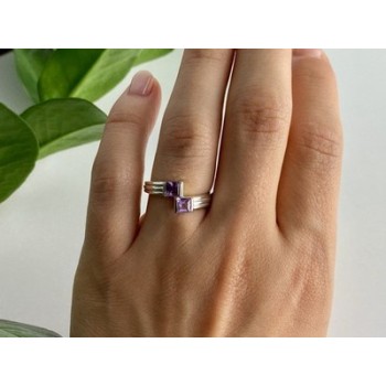 925 Sterling Silver Iolite Ring Size 7