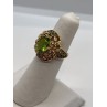 14K YELLOW GOLD  & PERIDOT RING  SIZE 4.5