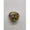 14K YELLOW GOLD  & PERIDOT RING  SIZE 4.5