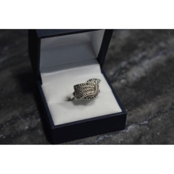 925 Sterling Silver Marcasites Ring Size 5.5