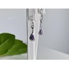 925 Sterling Silver Purple Tourmaline Earrings