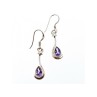 925 Sterling Silver Purple Tourmaline Earrings