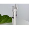 925 Sterling Silver Purple Tourmaline Earrings