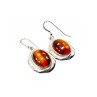 925 Sterling Silver Tiger's Eye Earrings