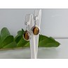 925 Sterling Silver Tiger's Eye Earrings