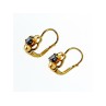 18K YELLOW GOLD BLUE SPINEL 
