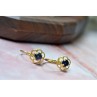 18K YELLOW GOLD BLUE SPINEL 