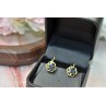 18K YELLOW GOLD BLUE SPINEL 