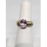10K YELLOW GOLD & MORGANITE RING  SIZE 5