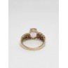 10K YELLOW GOLD & MORGANITE RING  SIZE 5