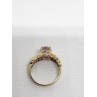 10K YELLOW GOLD & MORGANITE RING  SIZE 5