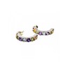 925 Sterling Silver Multi Gemstones Earrings