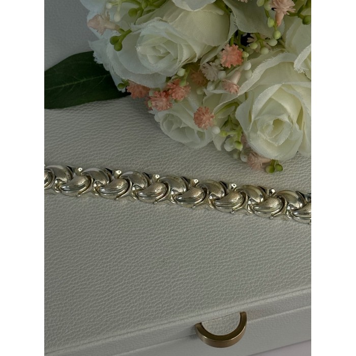 Elegant 925 Sterling Silver Bracelet Length 7.5 Inch