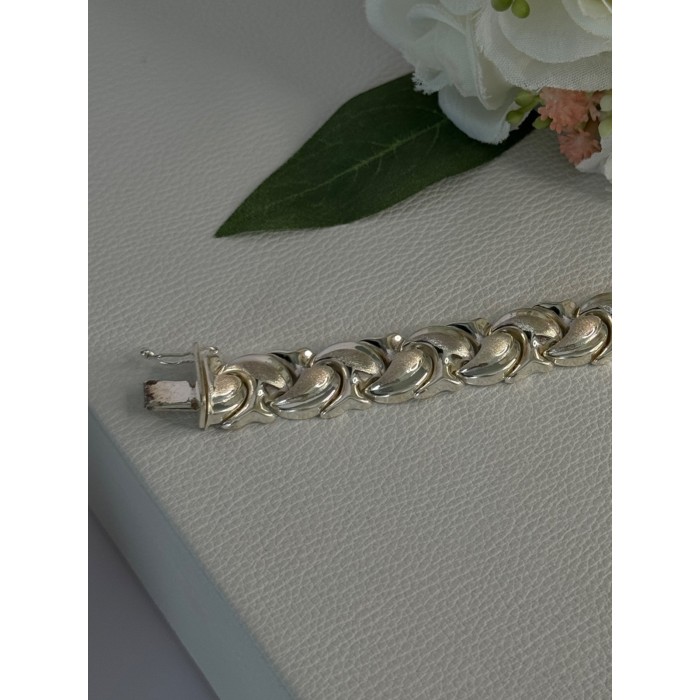 Elegant 925 Sterling Silver Bracelet Length 7.5 Inch