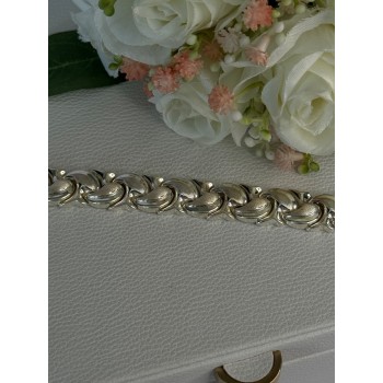 Elegant 925 Sterling Silver Bracelet Length 7.5 Inch