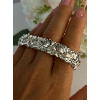 Elegant 925 Sterling Silver Bracelet Length 7.5 Inch