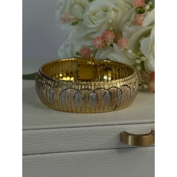 Italy Milor 925 Sterling Silver Gold Plated Bracelet Length 7.5 Inch