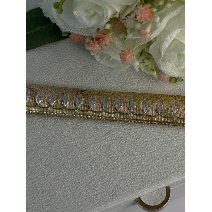 Italy Milor 925 Sterling Silver Gold Plated Bracelet Length 7.5 Inch