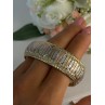 Italy Milor 925 Sterling Silver Gold Plated Bracelet Length 7.5 Inch