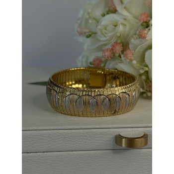 Italy Milor 925 Sterling Silver Gold Plated Bracelet Length 7.5 Inch