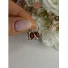925 Sterling Silver Carnelian Earrings Length 0.70 Inch