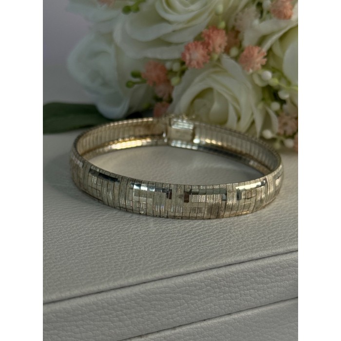 Jcm Italy 925 Sterling Silver Bracelet Length 7.5 Inch