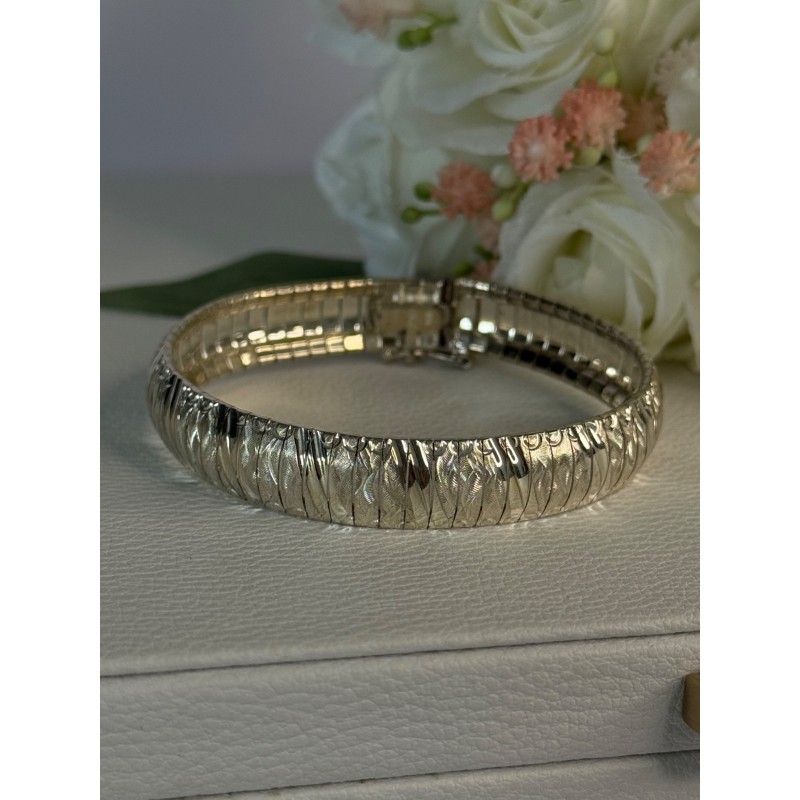 Beautiful Classy Italy 925 Sterling Silver Bracelet Length 7.5 Inch