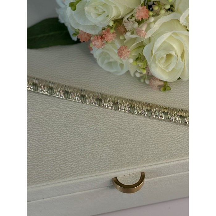 Beautiful Classy Italy 925 Sterling Silver Bracelet Length 7.5 Inch