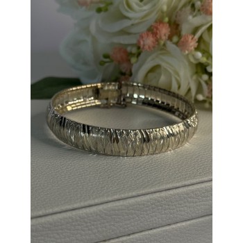 Beautiful Classy Italy 925 Sterling Silver Bracelet Length 7.5 Inch