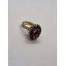 14K YELLOW GOLD & AMETHYST RING  SIZE 5.5